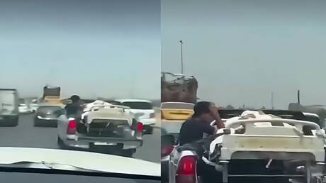فيديو لنقل مريض في ظروف خطرة بالعراق يثير ضجة! (فيديو)