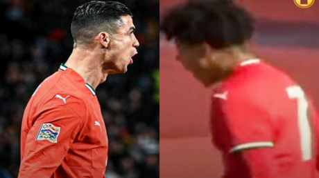 رد فعل كريستيانو رونالدو على إنجاز ابنه مع منتخب البرتغال (صورة)