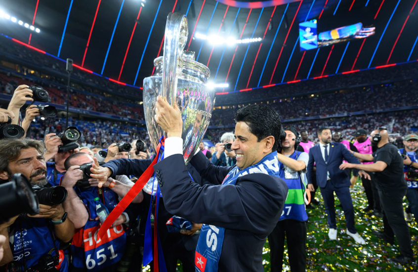ناصر الخليفي يعلق على تتويج باريس سان جيرمان بدوري أبطال أوروبا