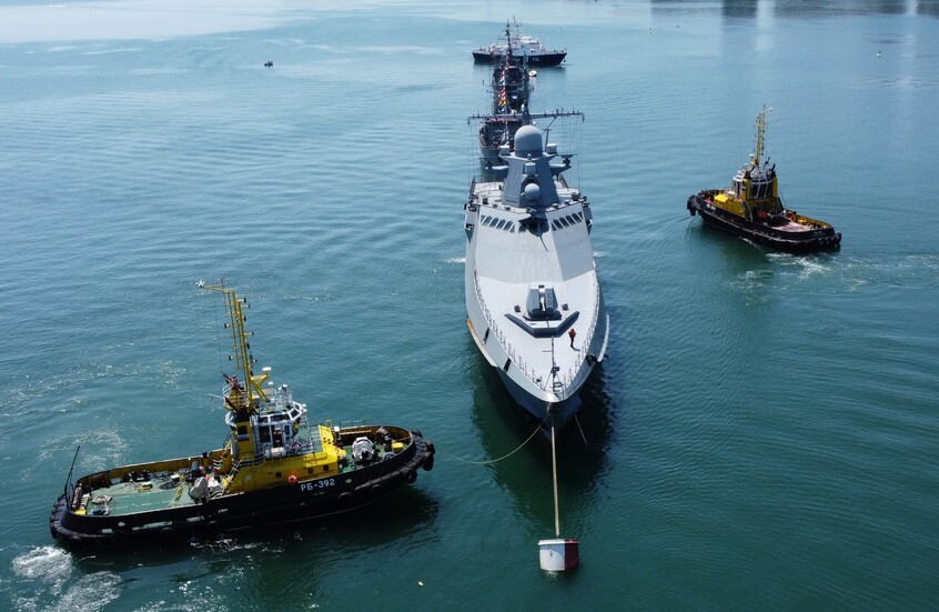 روسيا تدعم أسطولها بسفينة عسكرية جديدة