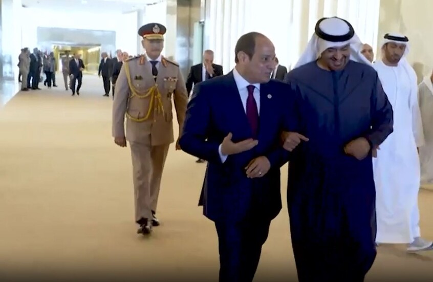 تفاصيل لقاء السيسي وبن زايد في قصر الشاطئ