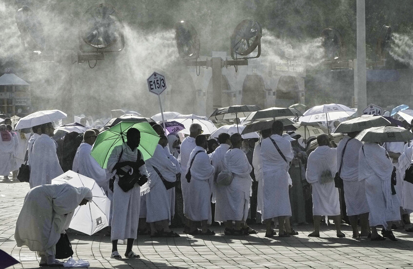 في مشهد إنساني.. توزيع مثلجات مجانا على الحجاج في صعيد عرفات لتخفيف حرارة الأجواء (فيديوهات)
