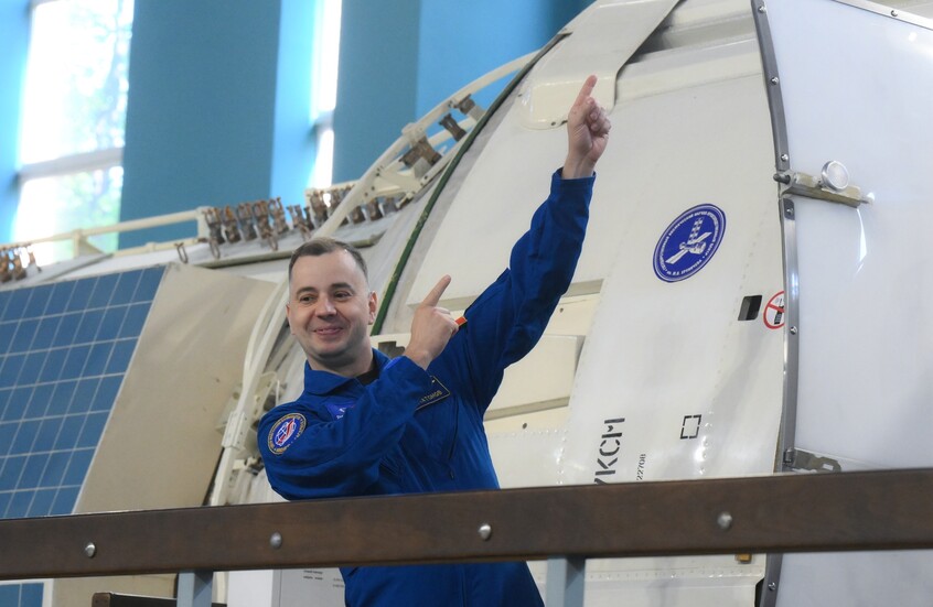 رائد الفضاء الروسي بلاتونوف يستعد لرحلته إلى المحطة الفضائية