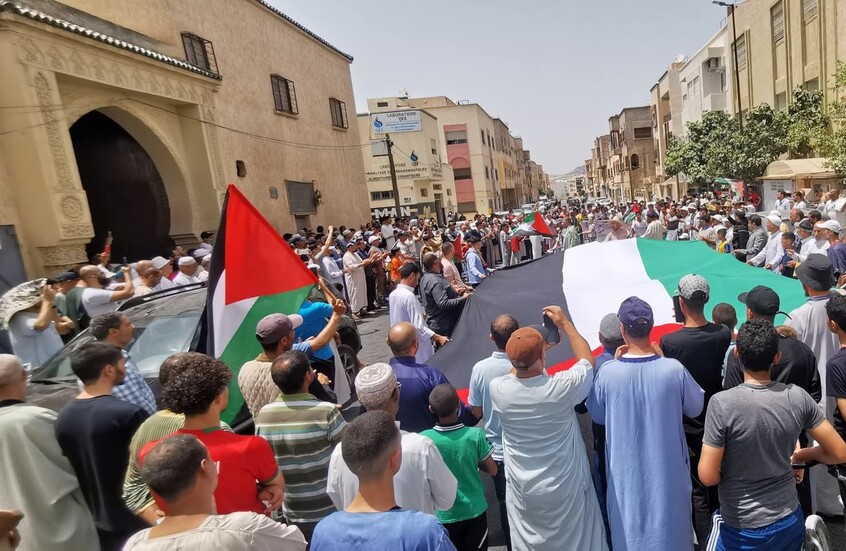 للأسبوع الـ79.. آلاف المغاربة يتظاهرون نصرة لغزة والأقصى (فيديو)