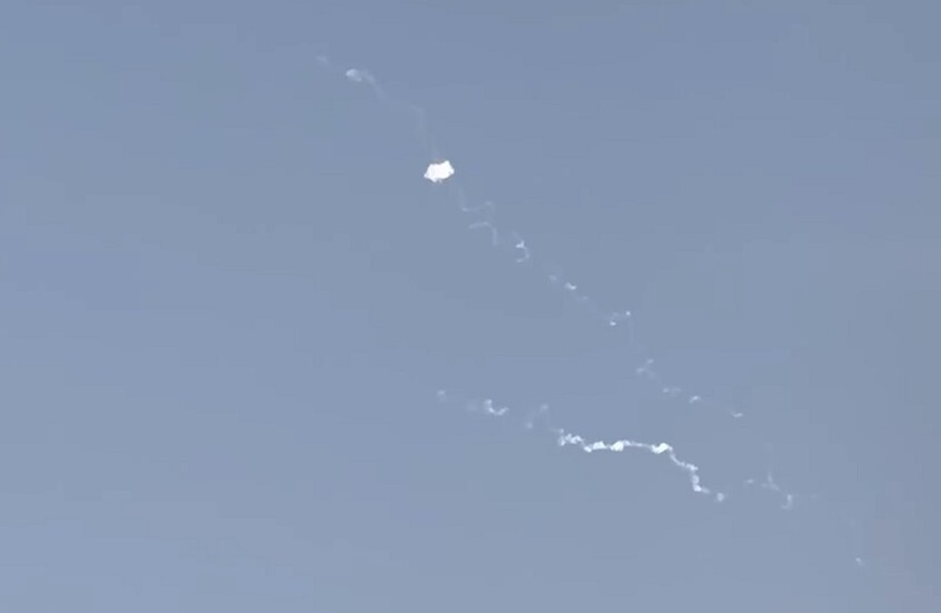 الجيش الإسرائيلي يرصد إطلاق صاروخ من اليمن (صورة+فيديو)