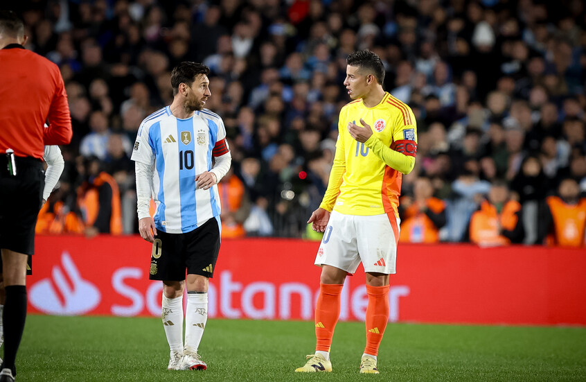 الكاميرات ترصد تصفية حساب قديم بين ميسي وخاميس رودريغيز (فيديو)