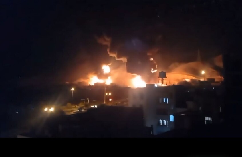 بالفيديو.. حرائق جراء الهجمات الإسرائيلية على مخازن نفط غربي وجنوبي العاصمة طهران