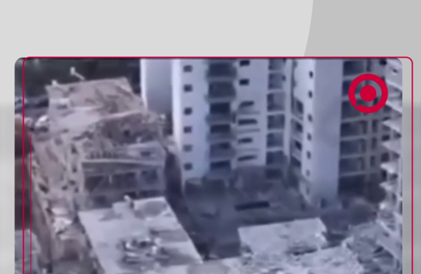 مشاهد جوية للدمار في مدينة "بات يام" الإسرائيلية