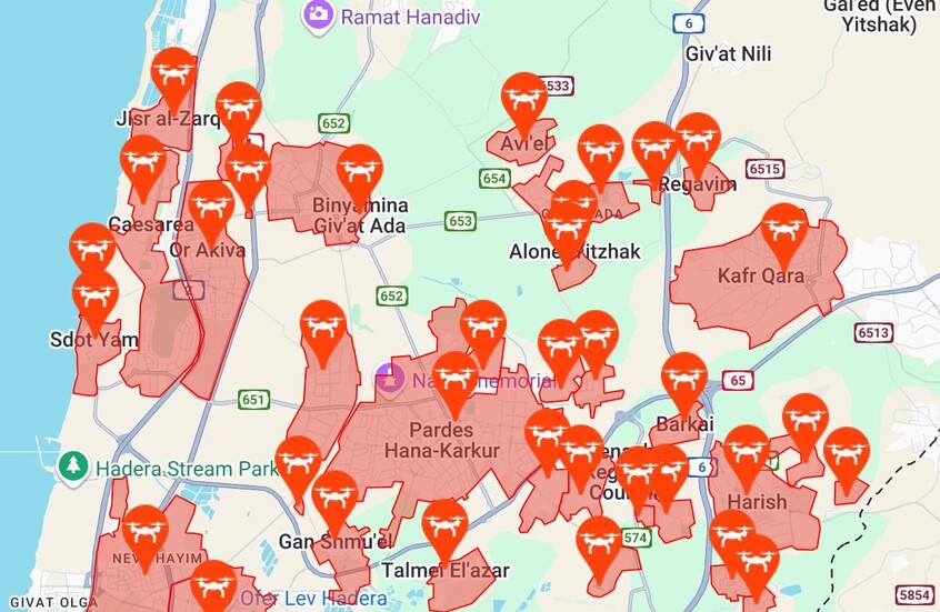 مراسلة RT: مسيرة تقترب من قيساريا حيث منزل نتنياهو الخاص