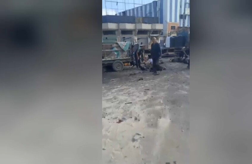 لقطات لمجزرة ضد منتظري المساعدات الإنسانية في خان يونس