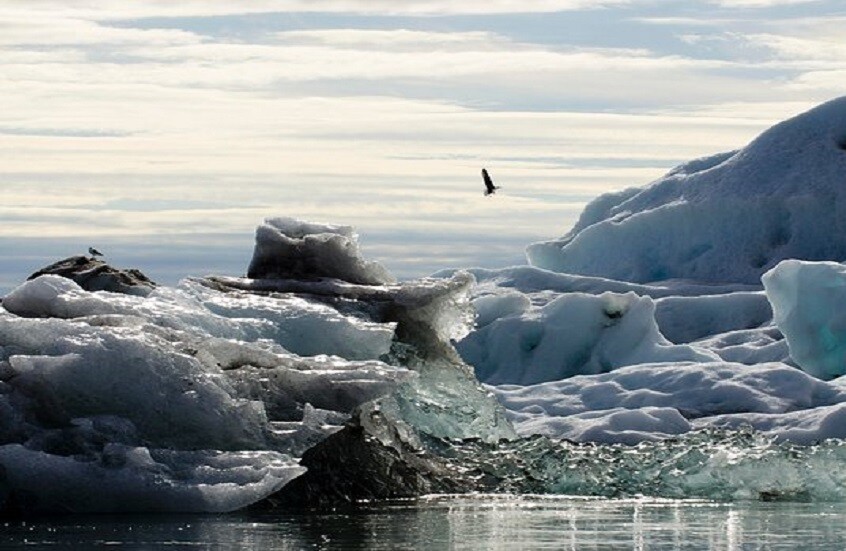 اكتشاف جبل جليدي فريد من نوعه قبالة سواحل كندا