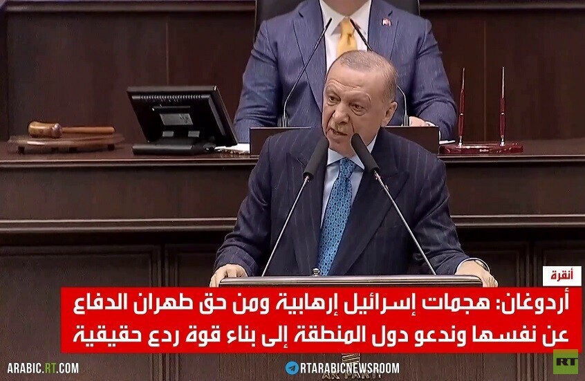 أردوغان: من حق طهران الدفاع عن نفسها