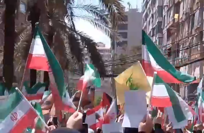 لبنان.. "حزب الله" ينظم وقفة تضامنية مع إيران في الضاحية الجنوبية