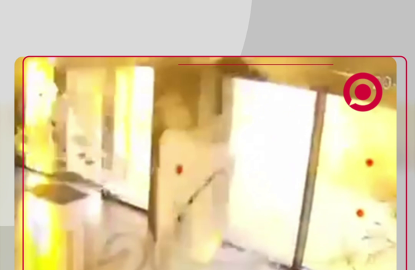 مشاهد للحظة انفجار الصاروخ الإيراني في بئر السبع