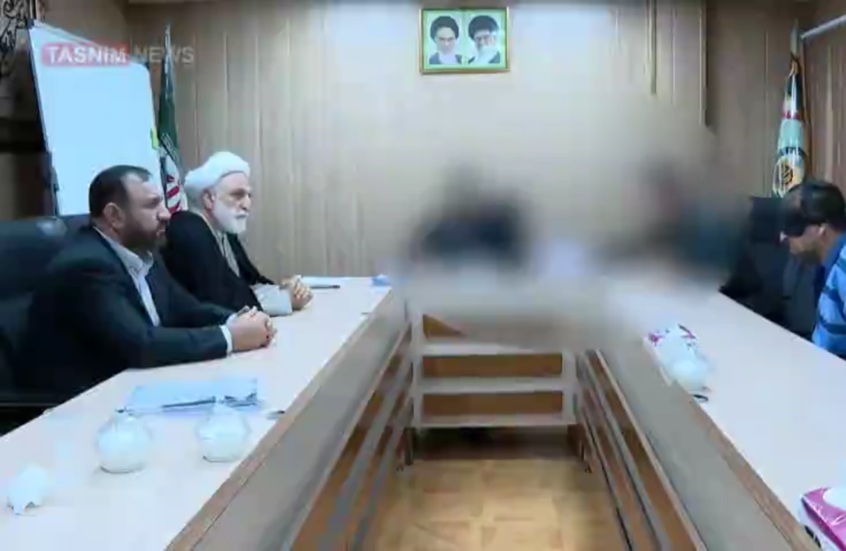 التلفزيون الإيراني ينشر لقطات لمتهم بالارتباط بالموساد