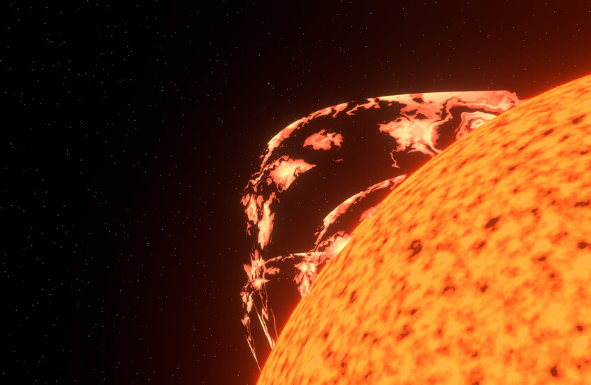 بعثة PUNCH تلتقط مشاهد غير مسبوقة لعاصفة شمسية