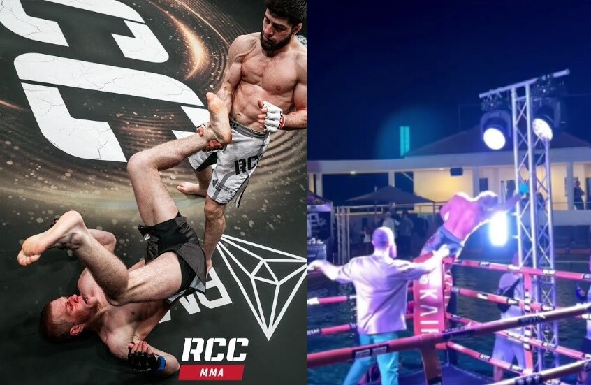 حادثة غريبة.. مقاتل روسي يتعرض لصعقة كهربائية بعد فوزه في نزال MMA
