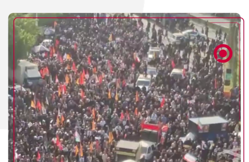 مشاهد من مراسم تشييع ضحايا الهجمات الإسرائيلية على إيران