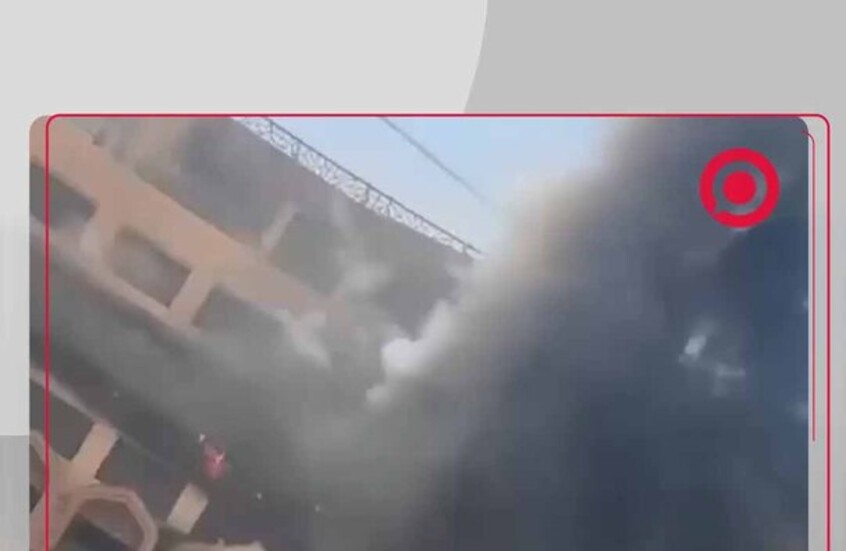 اندلاع حريق كبير داخل فندق "قلب العالم" بمنطقة الجادرية وسط العاصمة بغداد