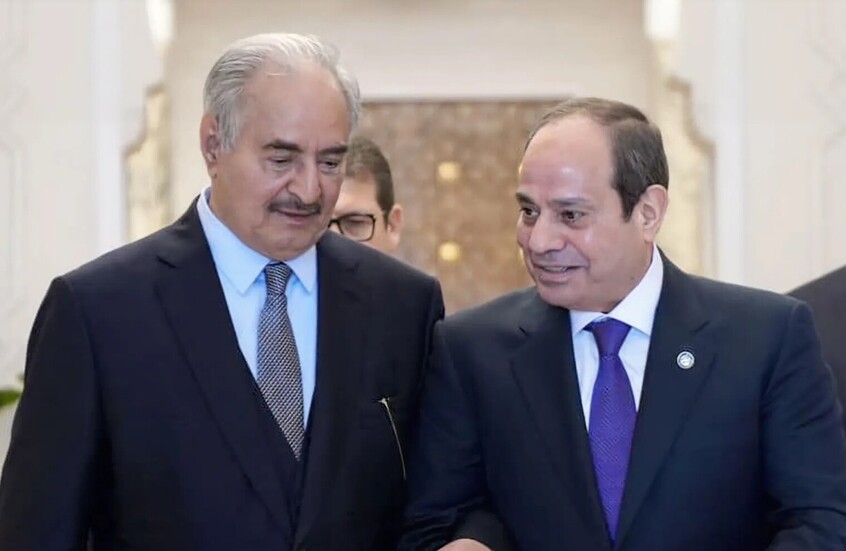 السيسي يحذر حفتر من مخاطر تحوم حول ليبيا (فيديو)