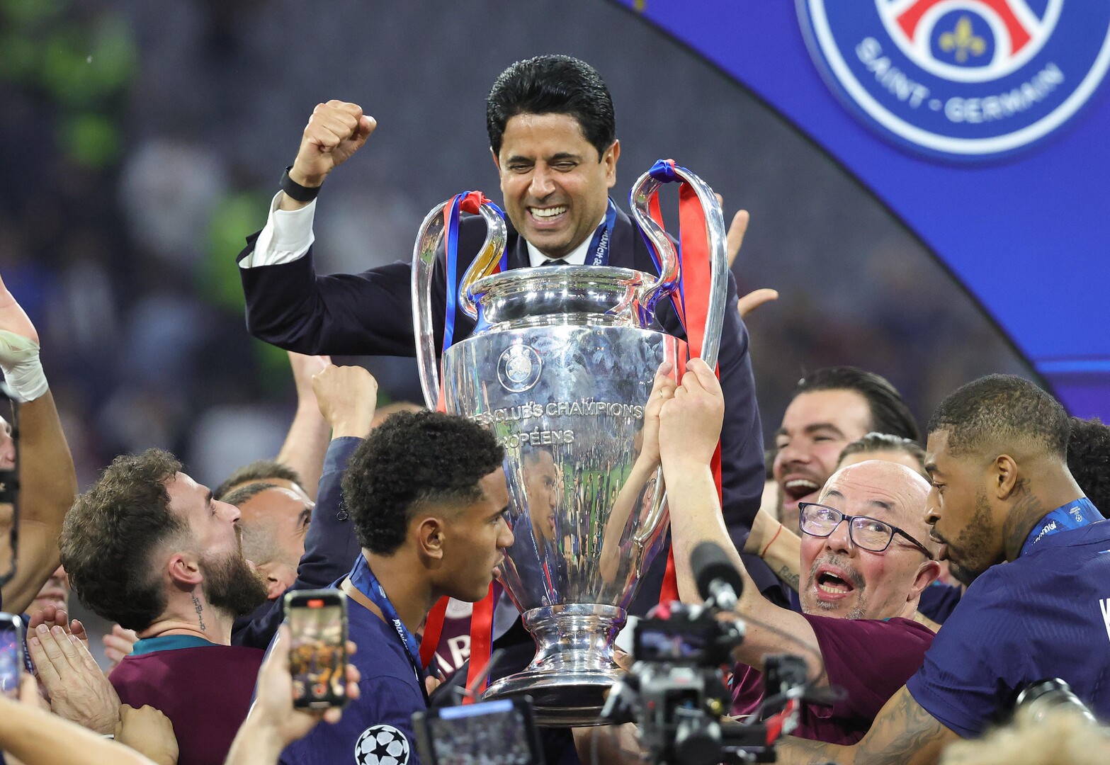 من قصر الإليزيه.. طلب الخليفي بعد تتويج فريقه بدوري أبطال أوروبا