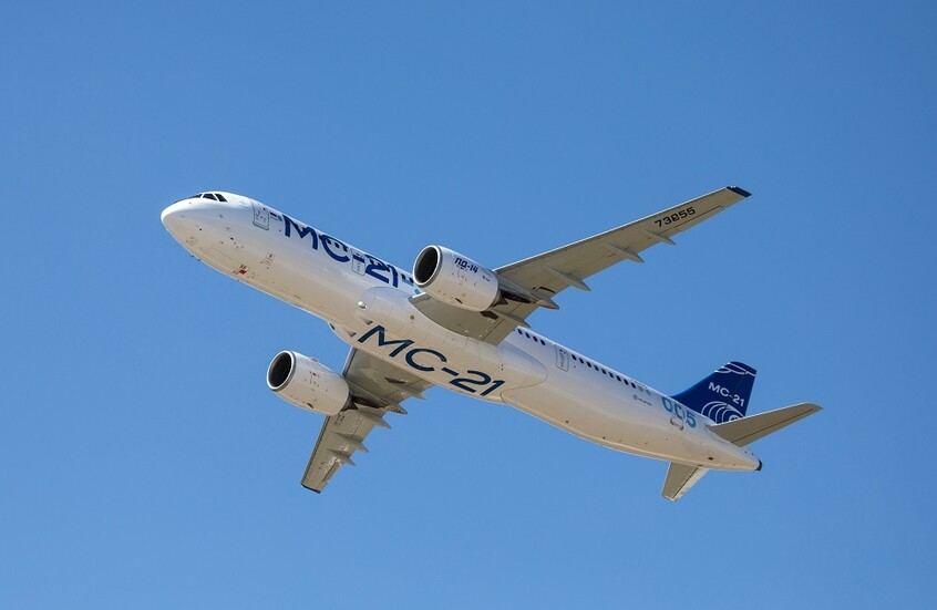 روسيا تختبر صيف العام الجاري طائرات MC-21 المجهزة بمكونات محلية خالصة