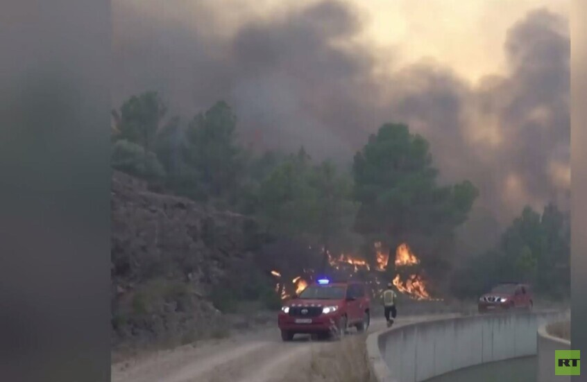 إسبانيا.. حرائق هائلة في غابات كتالونيا