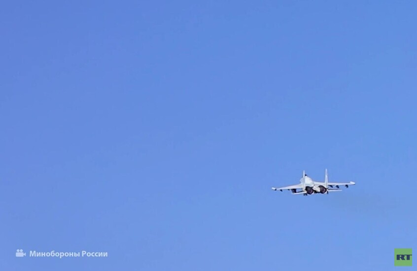 مقاتلة Su-35 تنفذ مهام قتالية في محيط العملية العسكرية الخاصة