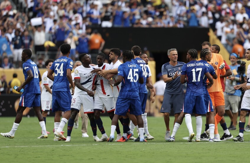 لويس إنريكي يوضح تفاصيل اشتباكه مع مهاجم تشيلسي بعد نهائي مونديال الأندية