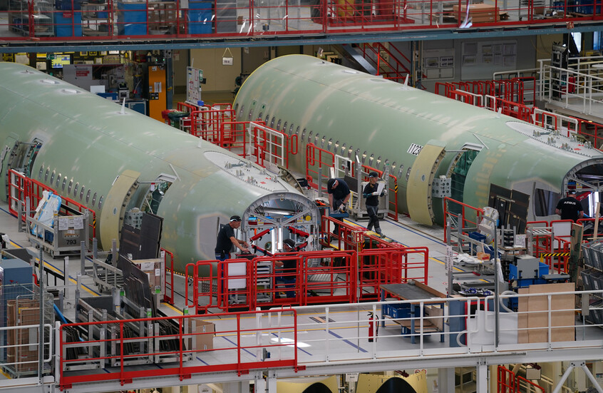 "إيرباص" تبدأ لأول مرة تجميع هياكل طائرات "A321" في الصين