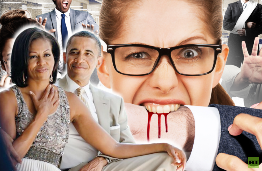 من قصة حب إلى قصة رعب... لغز متدربة آكلة البشر في مكتب المحاماة الذي شهد علاقة أوباما بزوجته!