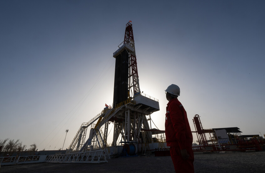 الصين توقد شعلة حقل بوهاي