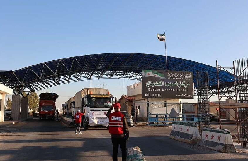 قافلة مساعدات قطرية تدخل الجنوب السوري لدعم الأفران المحلية (صور)