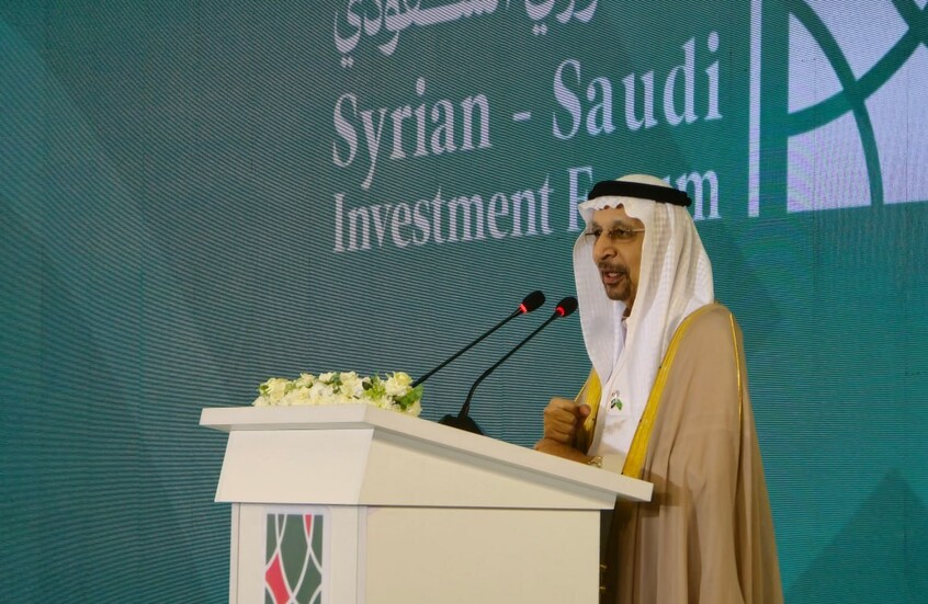 بحضور الشرع.. وزير الاستثمار السعودي يعلن عن استثمارات ضخمة في سوريا