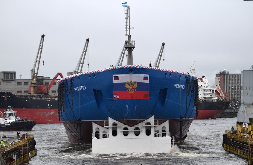 روسيا تدعم أسطولها بكاسحة جليد نووية جديدة