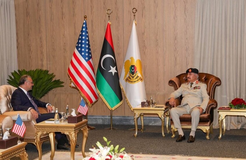 حفتر يبحث مع مستشار ترامب سبل تعزيز التعاون الثنائي وتثبيت الاستقرار في ليبيا