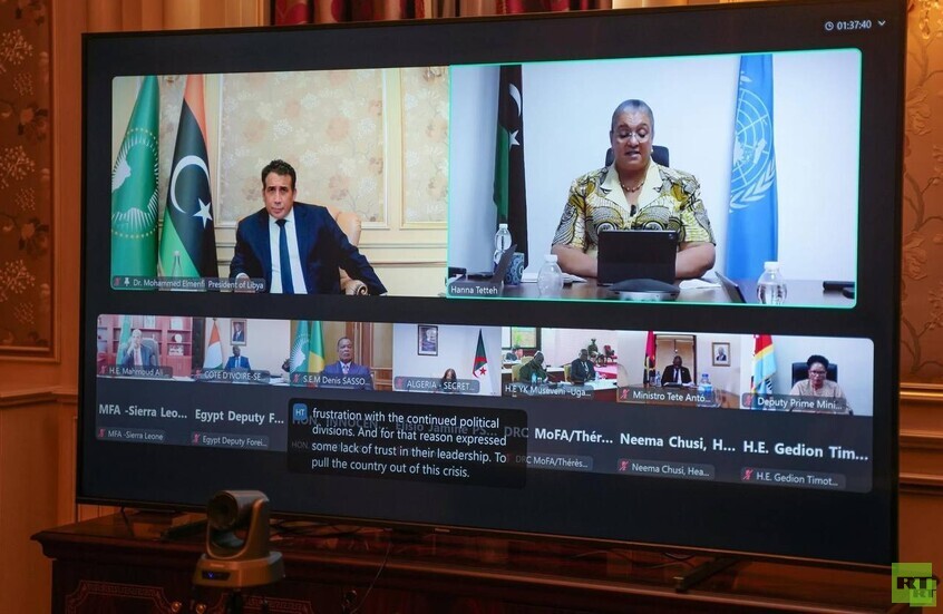 ليبيا.. المنفي يطالب مجلس السلم والأمن الإفريقي بدعم الانتخابات وعودة البعثات الدبلوماسية إلى طرابلس