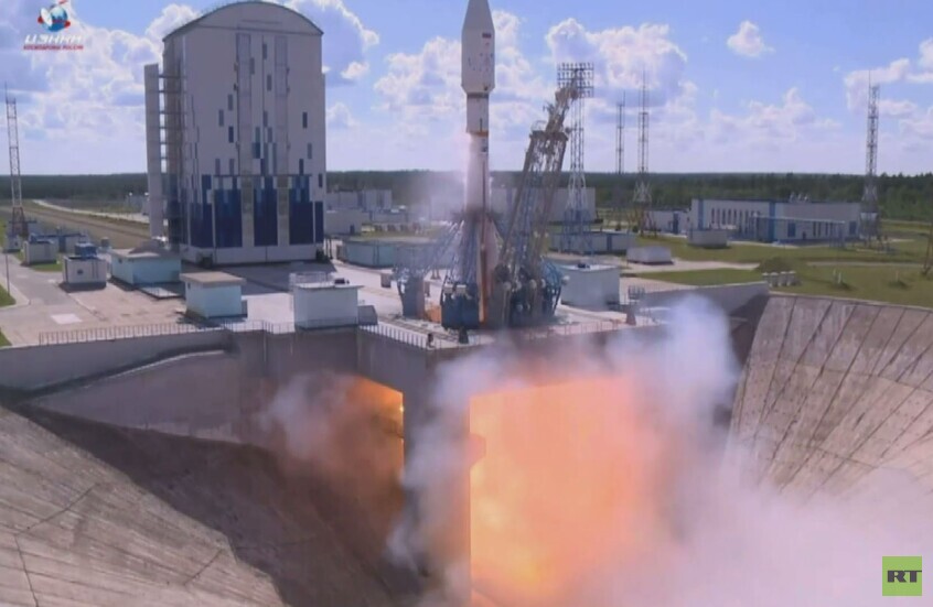 روسيا.. إطلاق صاروخ الفضاء "سويوز-2.1 بي"