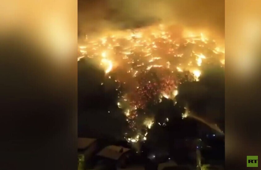 تركيا.. اندلاع حريق في غابات جبلية بضواحي مدينة بورصة