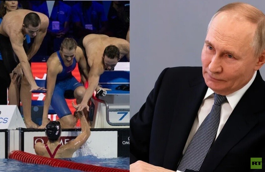 بوتين يهنئ السباحين الروس بالفوز الذهبي في بطولة العالم بسنغافورة