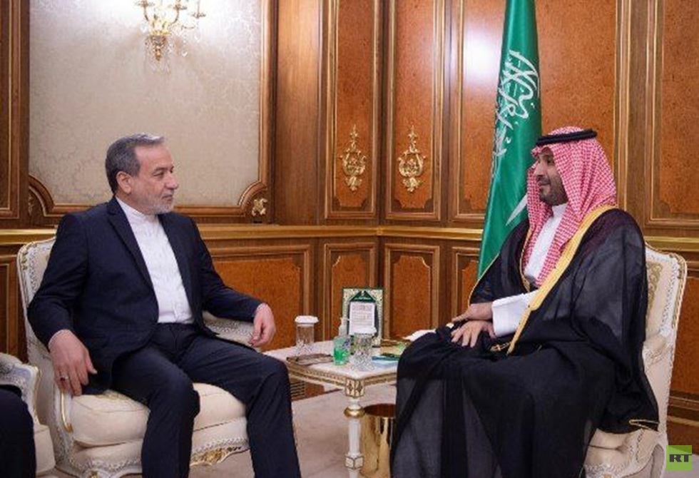 شبكة الحلم : ولي العهد السعودي يلتقي وزير الخارجية الإيراني