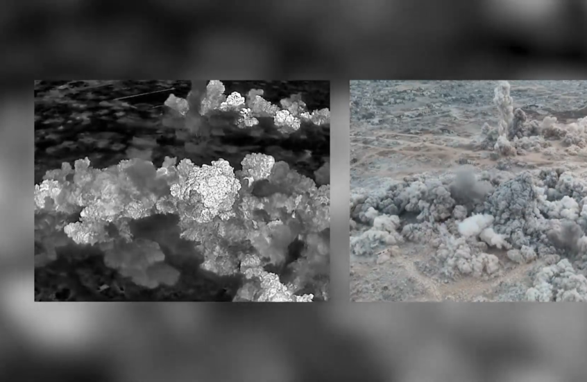 الجيش الإسرائيلي ينشر لقطات لتفجير أنفاق شمالي غزة