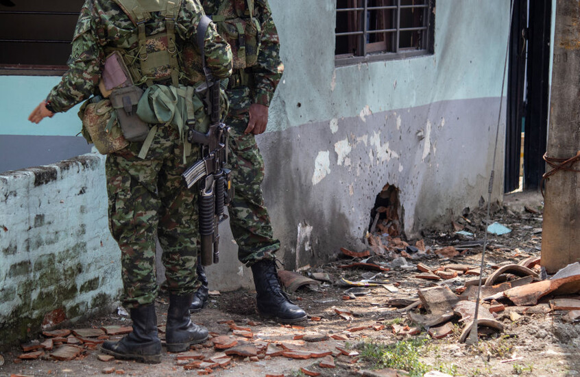 هجوم بطائرة مسيّرة يوقع قتلى وجرحى بين الجنود الكولومبيين