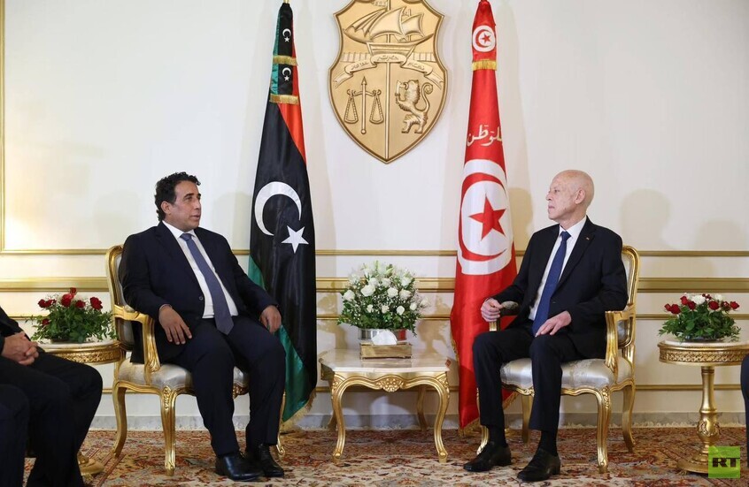 المنفي وسعيّد يؤكدان من قرطاج دعم الاستقرار في ليبيا والتعاون الثنائي ونصرة فلسطين