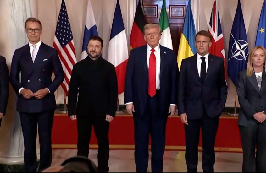 انطلاق اجتماع القادة الأوروبيين مع ترامب وزيلينسكي (فيديو)