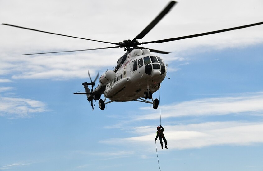 هبوط اضطراري قاس لمروحية إنقاذ على قمة "بوبيدا"