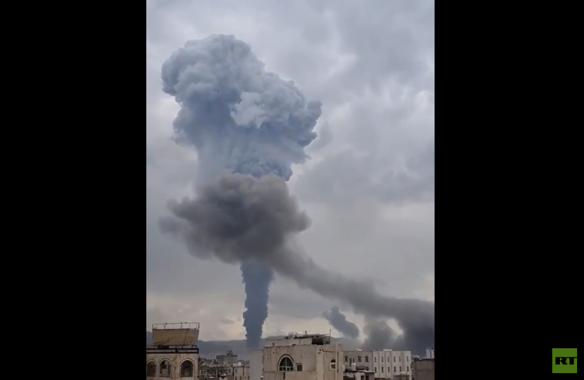 مراسلنا: سلسلة غارات جوية إسرائيلية تهز العاصمة اليمنية صنعاء (فيديو)