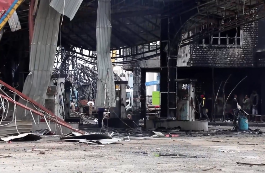 مشاهد لآثار الغارات الإسرائيلية على صنعاء