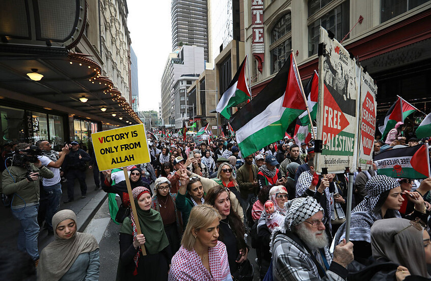 مظاهرات حاشدة في أستراليا دعما لفلسطين وسط تصاعد التوتر مع إسرائيل