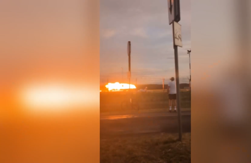 مشاهد جديدة توثق لحظة تحطم مقاتلة "إف-16" أثناء عرض بهلواني في بولندا